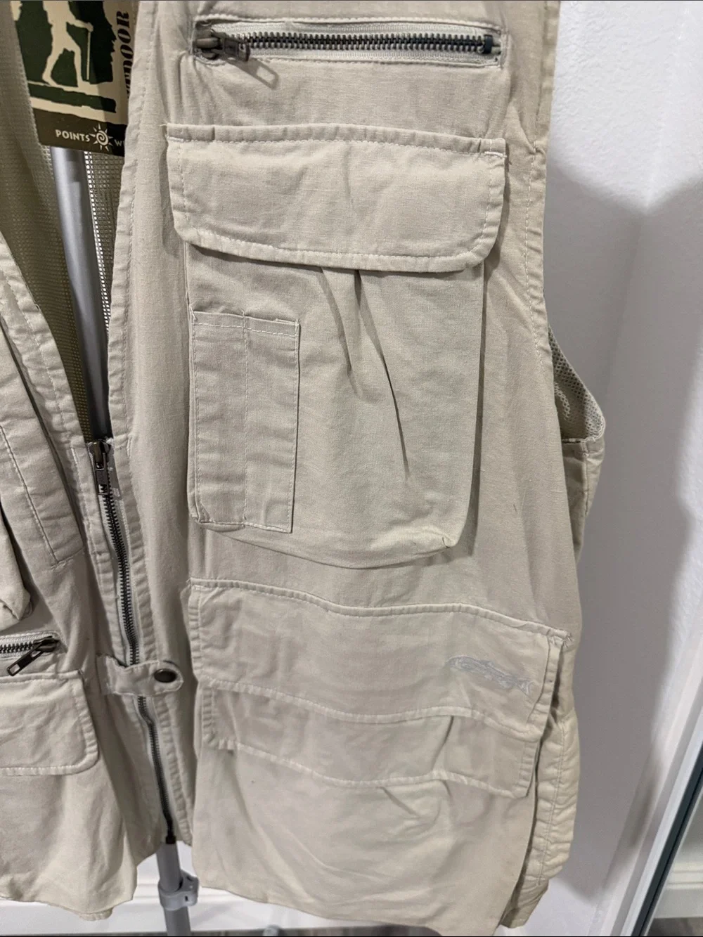 Men's Multi-Pocket Utility Vest - Tan Lightweight Field Vest